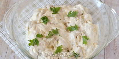 Шаг 7: пельменей с сыром и майонезом в духовке