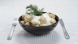 Рецепт Пельменей в горшочке в молоке