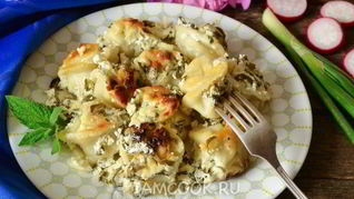 Рецепт Пельменей в сметане в духовке