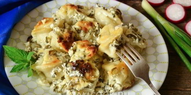 Рецепт пельменей в сметане в духовке