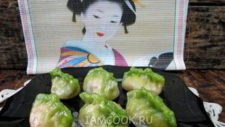 Рецепт Цветных китайских пельменей