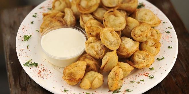 Рецепт замороженных жареных пельменей