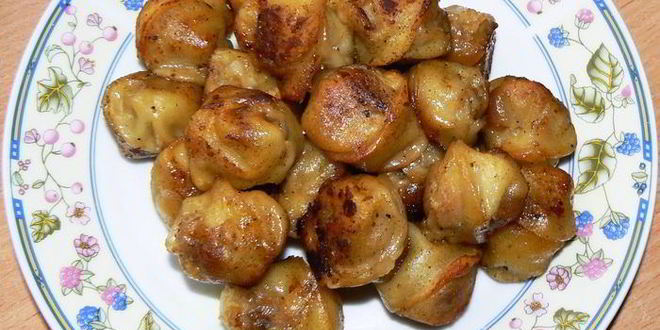 Рецепт жареных пельменей