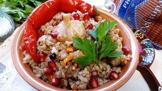 Рецепт Ароматного плова с корицей и можжевельником