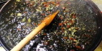 Шаг 7: черной паэльи