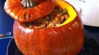 Рецепт Фруктового плова в тыкве