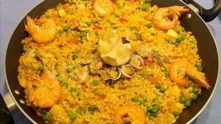 Рецепт Испанской паэльи креветочной