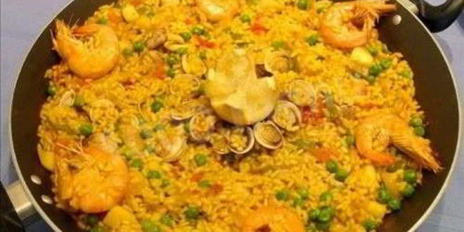 Рецепт испанской паэльи креветочной