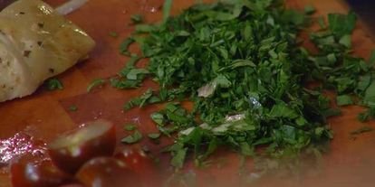 Шаг 9: паэлья с артишоками, горохом и сладким перцем