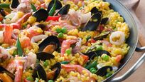 Рецепт Паэльи с морепродуктами и стручковой фасолью