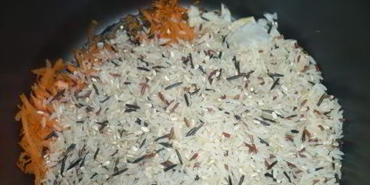 Шаг 2: плова 4 риса с фаршем из индейки