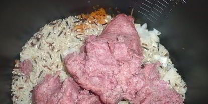 Шаг 3: плова 4 риса с фаршем из индейки