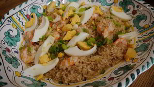 Рецепт Плова из бурого риса с креветками