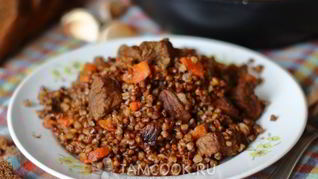 Рецепт Плова из гречки с мясом