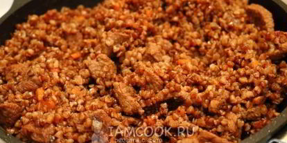 Шаг 17: плова из гречки с мясом