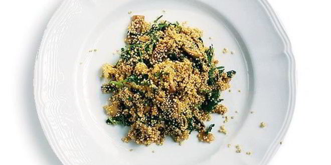 Рецепт плова из киноа с грибами