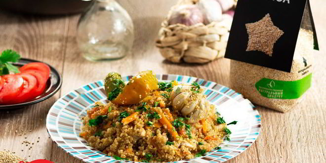 Рецепт плова из киноа с курицей