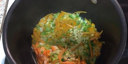 Шаг 2: плова из киноа с миндалем