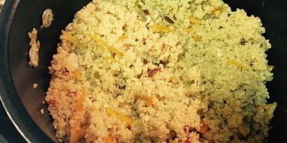 Шаг 5: плова из киноа с миндалем