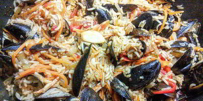 Шаг 5: плова из мидий