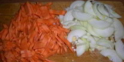 Шаг 1: плова из перловки с курицей