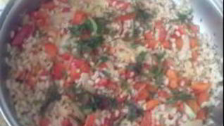 Рецепт Плова из перловой крупы с болгарским перцем