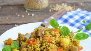 Рецепт Плова из зеленой гречки