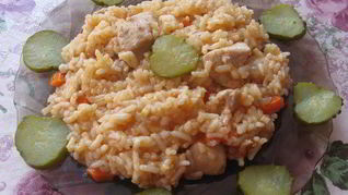 Рецепт Плова нежность с куринным филе