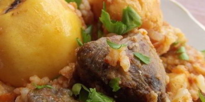 Рецепт плова с айвой