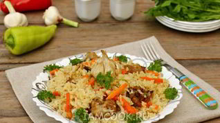 Рецепт Плова с курицей в кастрюле