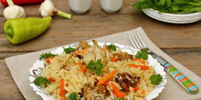 Рецепт плова с курицей в кастрюле