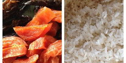 Шаг 1: плов с сухофруктами, апельсинами и копченой корейкой