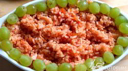 Рецепт Плова с томатом и виноградом