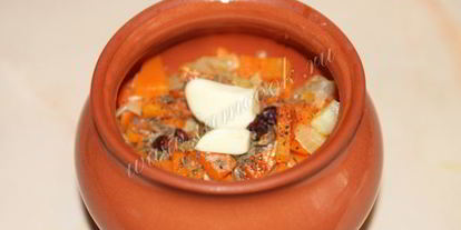 Шаг 8: плова со свининой в горшочках