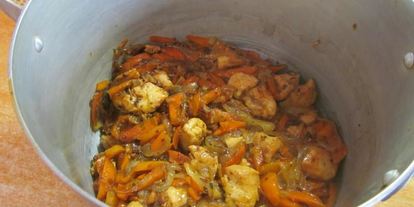 Шаг 15: плова в кастрюле с курицей