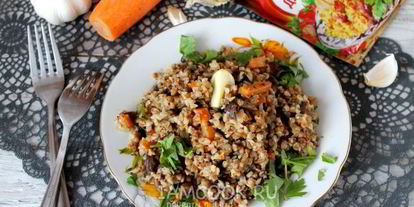 Шаг 11: постного плова из гречки с опятами