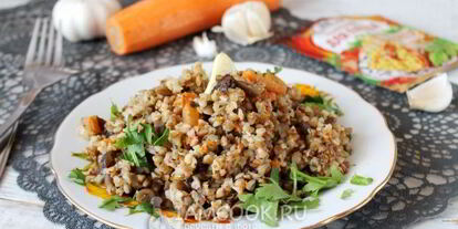 Шаг 12: постного плова из гречки с опятами