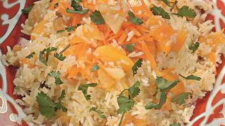 Рецепт Сладкого плова с изюмом и курагой