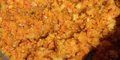 Шаг 2: турецкого плова — булгура с овощами