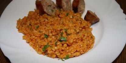 Шаг 4: турецкого плова — булгура с овощами