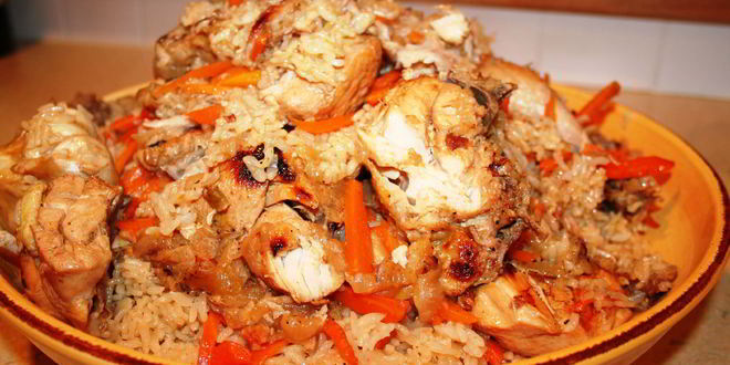 Рецепт узбекского плова с курицей