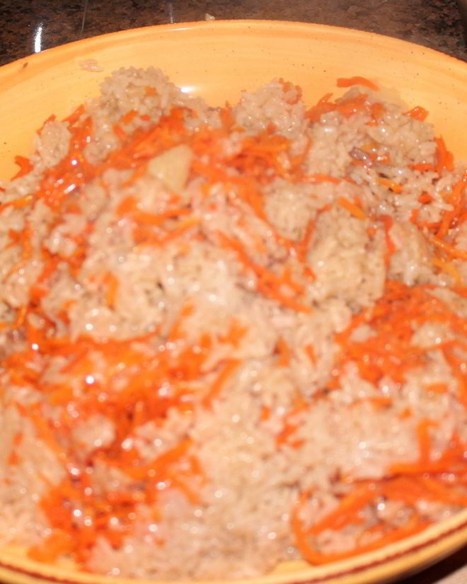 Рецепт узбекского плова с курицей