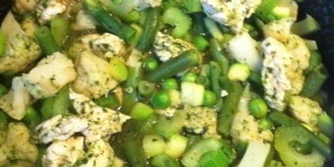 Рецепт быстрого зеленого рагу