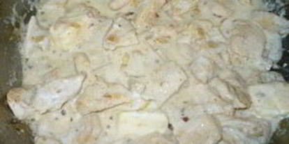 Шаг 4: фрикасе из курицы с сыром