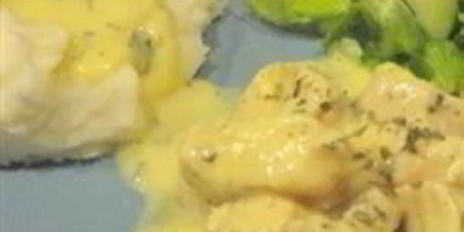 Рецепт Фрикасе из курицы в сливочном соусе