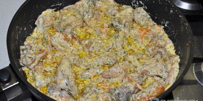 Шаг 4: фрикасе из курицы в сырном соусе