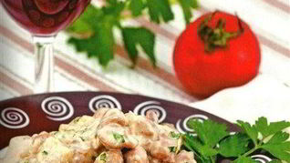 Рецепт Фрикасе из телячьих почек