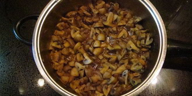 Рецепт Грибного рагу с полентой