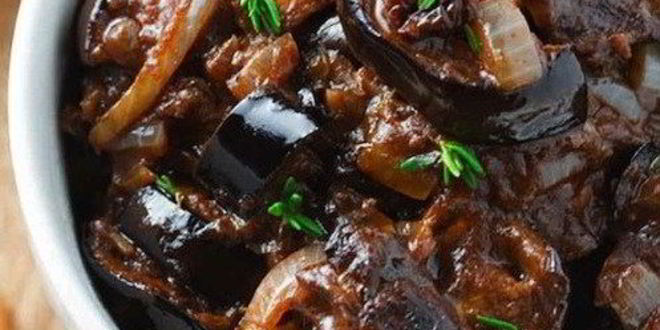 Рецепт капонатиной — рагу из баклажанов под кисло-сладким соусом