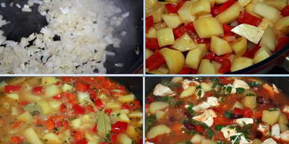 Шаг 2: мексиканского овощного рагу с куриным филе